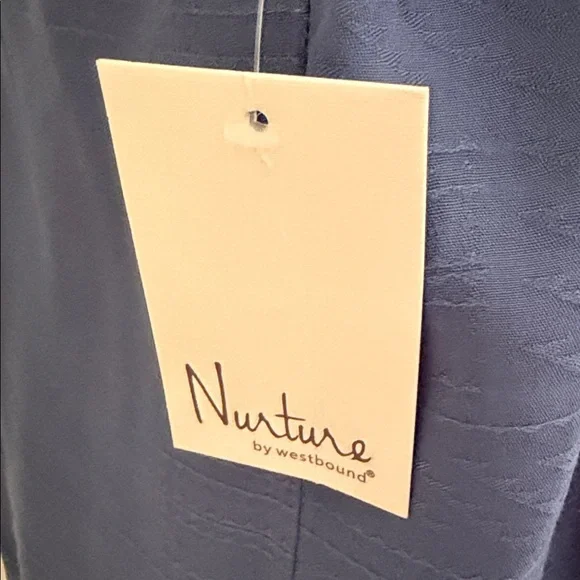 New Westbound Blue Button-Down Blouse - Picture 8 of 15